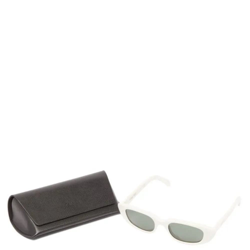 CELINE EYEWEAR  Oval acetate sunglasses white - Picture 3 of 9